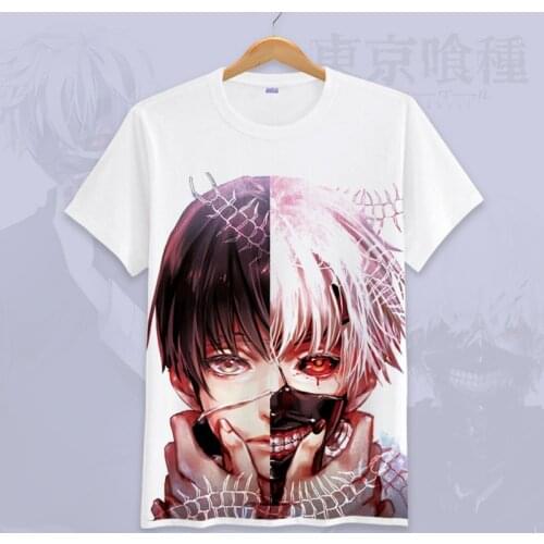 2021 Anime Tokyo Ghoul T Shirt Women Men Streetwear Casual T-shirt Summer Short Sleeve Tee Tops Kaneki Ken Touka Couple Clothes