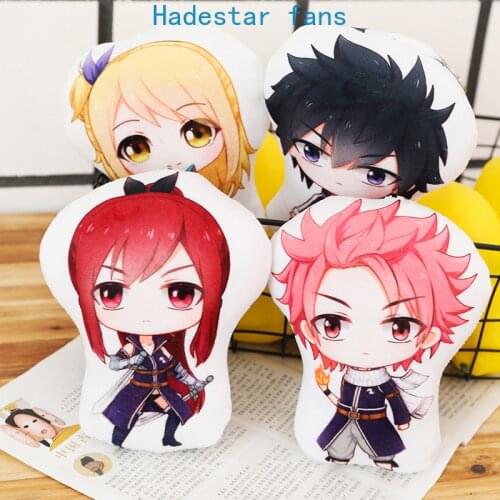 Fairy Tail Anime Cute Stuffed Doll Toy Natsu Lucy Erza Gray Soft Plush Toys Kids Pillow Gift Size 45cm
