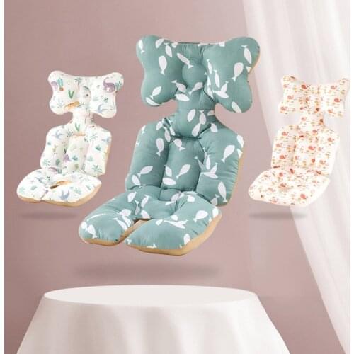 Baby Pushchair Seat Liner Universal Stroller Cotton Pad Warm Mat Sleeping Mattress Head Support Pillow Infant Pram High