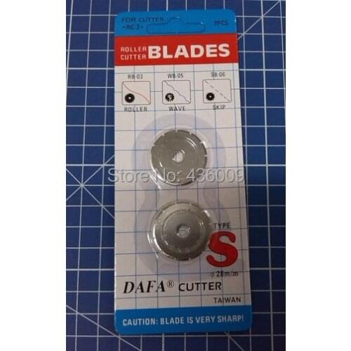 Diy Tools DAFA Brand Sewing Parts Top Quality Rotary Cutter Skip Blades Breakpoint Blade 28mm Made In Taiwan