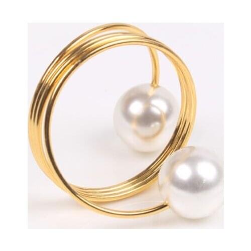 Alloy Napkin Ring Holder Napkin Buckle Hoop For Home Wedding Holiday Party Dinner Table Decoration New