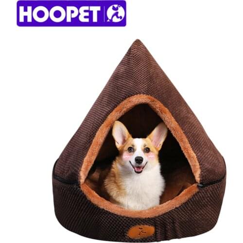 HOOPET Pet Dog Bed Cat Tent Dog House All Seasons Bed for dogs Dirt-resistant Soft Yurt Bed with Double Sided Washable Cushion