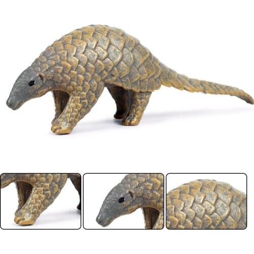 Simulation Pangolin Model Animal Figure Collectible Toys Wild Animal Cognition Action Figures Kids Plastic Model Toys