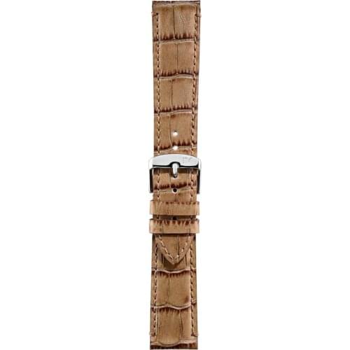 Morellato leather strap handmade alligator print line Modigliani artifacts Black