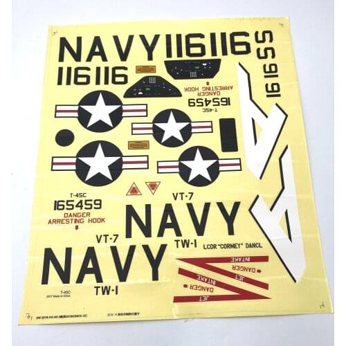 Decal set for QTmodel T45 T-45 70mm RC jet edf airplane toy