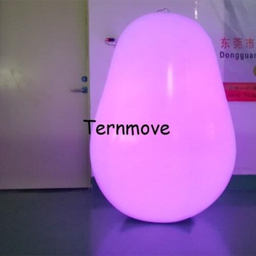 Inflatable cartoon Tumbler with Lighting beach ball giant led ground advertising balloon Inflatable cartoon toy for decoration