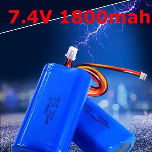 Heating insole battery 7.4V 1800mah lithium bateria ICR 18650 with 1.35*3.5mm plug for warm shoes electronic alarm hand warmer