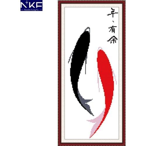 NKF Surplus Year After Year Scenery Pattern Needlework Cross Stitch Set Embroidery Kit Scenery Design Stitching Home Decoration