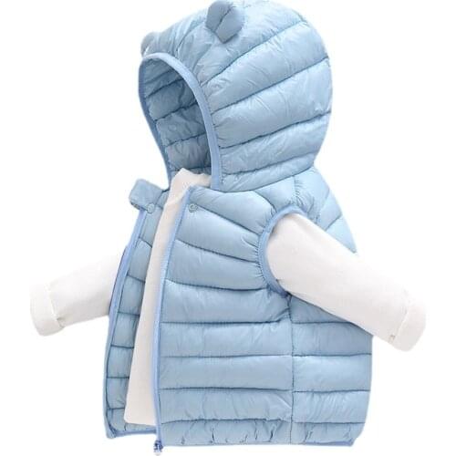 2021 Autumn Winter Children Boys Vest Cotton Kids Sleeveless Vest for Girl Toddler Baby Waistcoat Baby Winter Clothes