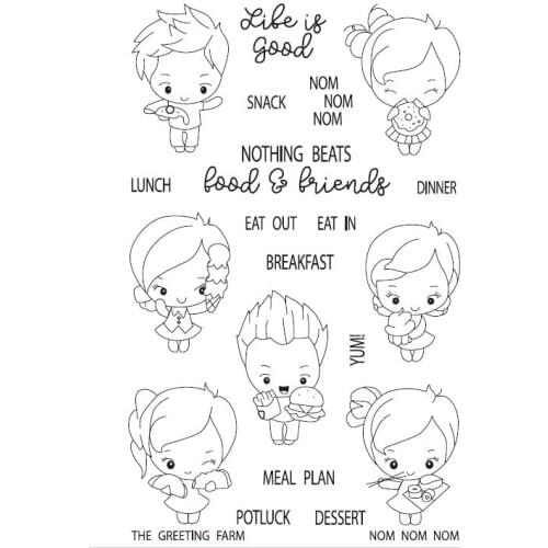Girl boy Transparent Clear Silicone Stamp/Seal for DIY scrapbooking/photo album Decorative clear stamp A1271