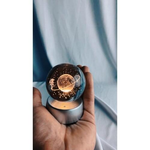 Saturn Glass Globe
