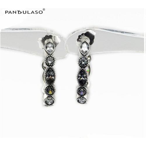 Alluring Brilliant Marquise Earring Clear CZ 925 Sterling Silver Jewelry For Woman Make up Fashion Female Earrings Party Jewelry