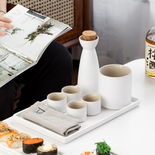 Modern Simple Wine Equipment Japanese Cute Mens Gift Set Luxury Sake Cups Set Lejek Do Alkoholu Household Products BS50WC
