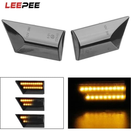 LED Car Dynamic Side Marker Flowing Water Light Turn Signal Light For Opel Vectra C 2002-2008 A Pair Signal Lamp Blinker Light