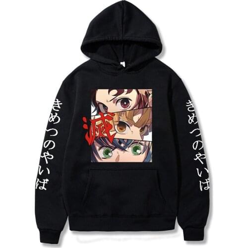 Kimetsu No Yaiba Hoodie Men/women Demon Slayer Hoodies Harajuku Anime Japan Harajuku Hoodie Kimetsu Demon Sweatshirts Tops
