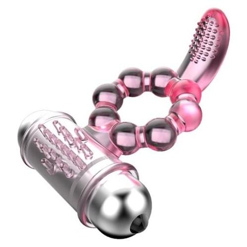 Dingye Vibrating Ring Clitoral Stimulation Pleasure Tongue Bullet Vibrator Adult Sex Products Sex Toys For Couple