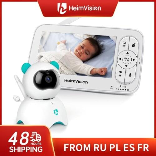 HeimVision HMA36MQ Video Baby Monitor 5" LCD Display 720P HD Security Camera with 110° Wide Angle Two-Way Audio Night Vision
