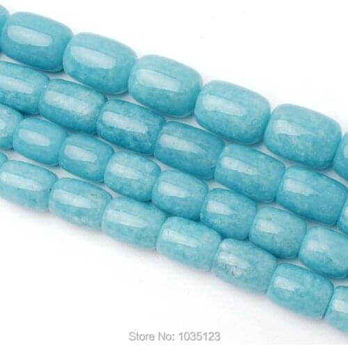 High Quality10x12-15x20mm Natural Light Blue Aquamarines Column Shape Loose Beads Strand 15" DIY Jewellery Making wj271