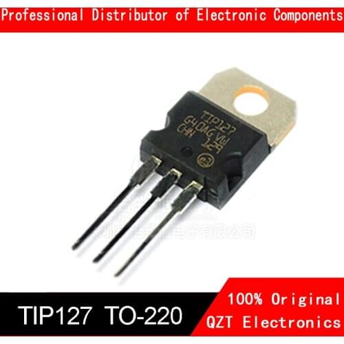 10pcs TIP127 TO-220 Darlington Transistors PNP Epitaxial Darl new original