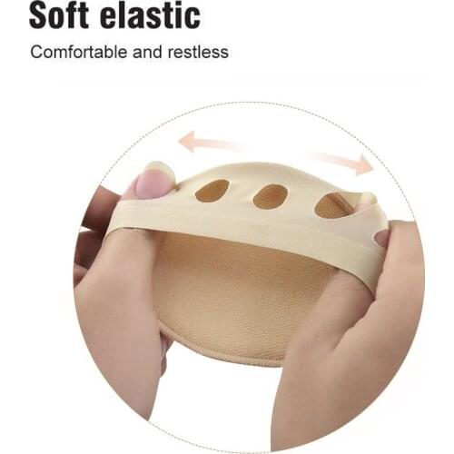 2PCS Black Metatarsal Sleeve Pads Half Toe Bunion Sole Forefoot Gel Pads Cushion Half Sock Supports Prevent Calluses Blisters
