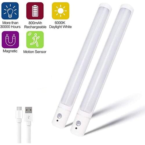 25LEDs USB Rechargeable Night Light PIR Motion Sensor Light Under Cabinet Wardrobe Closet Cupboard Night Lamp With Magnetic lamp