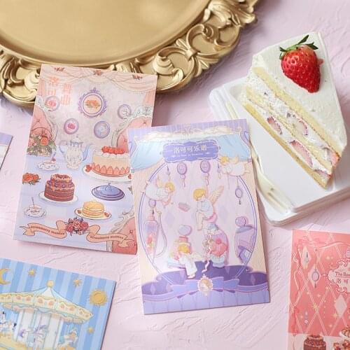 30 Pcs/Set The Rococo Dream Series Postcard Fantasy Hollowed Greeting Cards Message Card Christmas And New Year Gift