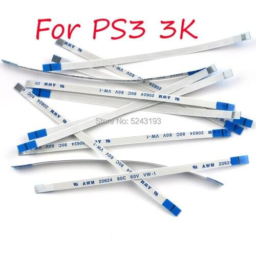 300pcs 6Pin 10pin Power Switch flex Cable Repair parts For PS3 slim 4000 2000 2500 3000 controller For PS3 2K 2.5K 3K 4K cable
