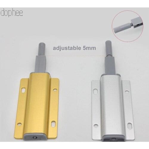 Dophee 4/10pcs Push to Open Magnetic Cabinet Catches Automatic Door Stop Touch Damper Buffer Kitchen Invisible Pulls