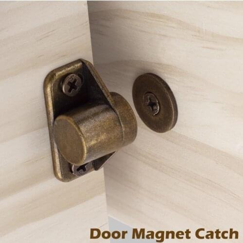 5PCS Magnet Door Stopper Catch Closer Furniture Fittings Rustic Bronze Strong Super Powerful Neodymium Magnets Door Stoppers