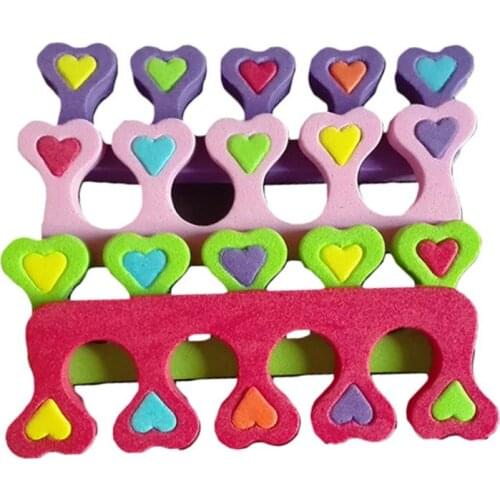100 pair (200pcs) EVA foam toe separator nail art feet care bracelet support toe finger separators pendicure tools