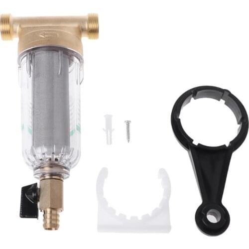 6 Points Front Purifier Copper Lead Water Filter Home Dust Stainless Mesh Faucet