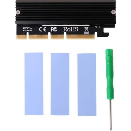 M.2 NVMe SSD Adapter Expansion Card M2 to PCIE 3.0 X16 Controller Card M Key Interface Support PCI Express 3.0 x4 2230-2280