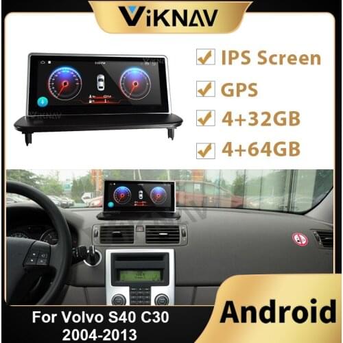 2 din autoradio 8.8 inch For-Volvo S40 C30 2004-2013 Car Android auto stereo car radio multimedia player GPS DVD player