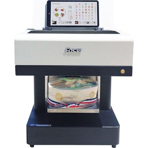 Automatic coffee cake cookie pattern printer 3d food coffee four cup printer food pattern print