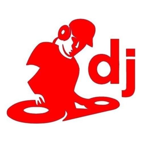 Car motorcycle DJ Sticker Vinyl Window Laptop Graphic Deck Music Club stickers 14X11.5 cm