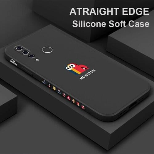 For Huawei Nova 4 Cases Original Fashion Liquid Silicone Shockproof Soft Shell Cover for Nova4 Cartoon Phone Case