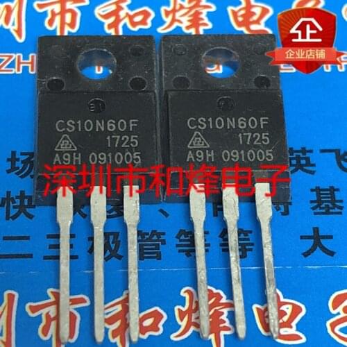 100% New&original CS10N60F TO-220F 600V 10A 5pcs/lot