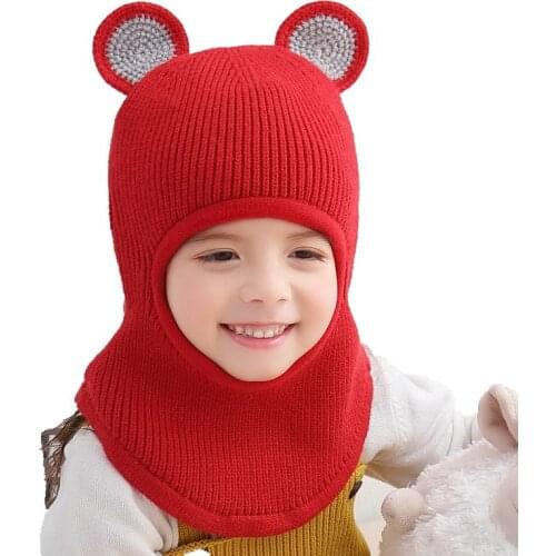 Baby Winter Hat Velvet Big Ear Kids Beanie Hats for Girl Boy Hats New Solid Warm Thicken Fleece Lining Caps Hats for Kids Hat