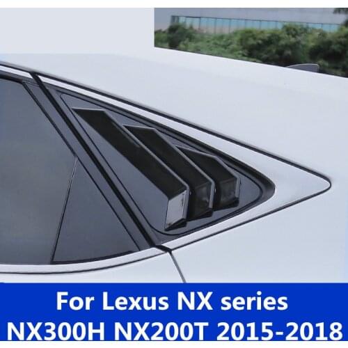 For Lexus NX series NX300H NX200T 2015-18 true carbon fiber Rear window Louver Modification false tuyere decoration Accessories
