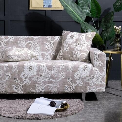 Stretch Sofa Cover for Living Room High Elastic All-inclusive Sectional Couch Cover Solid Color Sofa Covers Universal