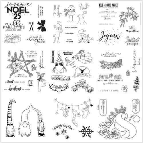French Clear Stamp/Seal for DIY scrapbooking/photo album Decorative clear stamp sheets A3058
