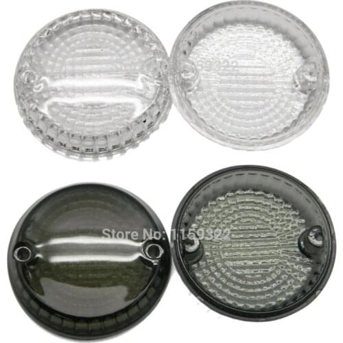 Motorcycle Smoke/Clear Turn Signals Indicators Lens Cover Front/Rear For Kawasaki Vulcan 500 1500 for Yamaha Warrior 2001-2007