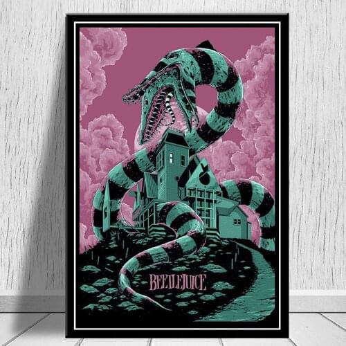 5d diy diamond painting snake Classic Horror Movie Poster Wall Art Picture diamond embroidery for Bar Room Decoration Home Decor