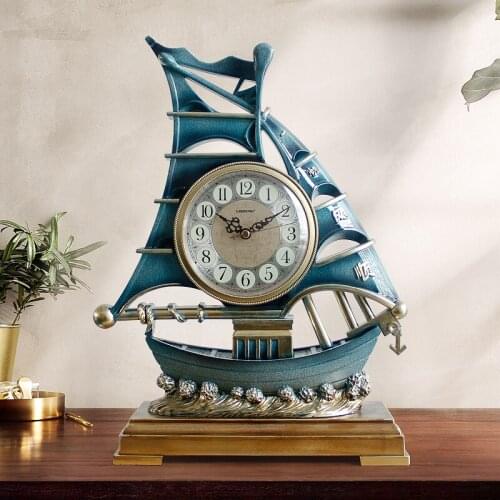 CHINESE LUXURY TABLE CLOCK ANTIQUE SILENT ART CREATIVE VINTAGE DESKTOP DESK CLOCK LIVING ROOM RELOJ MESA HOME DECOR NEW A60ZZ