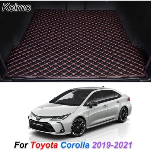 Leather Car Trunk Mat for Toyota Corolla 2019 2020 2021 Cargo Liner Trunk Floor Pad Carpet Car Accessories