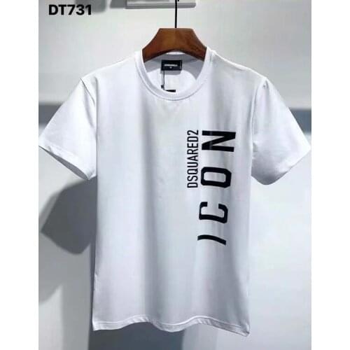 Summer DSQ2 pure cotton O-neck short-sleeved T-shirt overseas authentic mens clothing DT731
