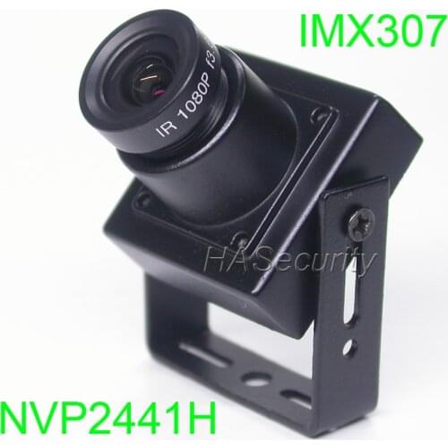 Mini block style 25x25x10mm cam AHD-H / CVBS 1/2.8" Sony STARVIS IMX307 CMOS + NVP2441 CCTV camera module 1080P M12 lens