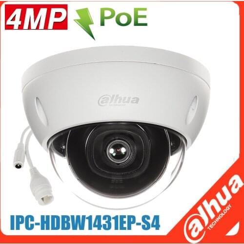 Mutil language Dahua IP camera IPC-HDBW2431E-S-S2 4MP IR Mini Dome Network Camera POE starlight Upgraded from IPC-HDBW1431E