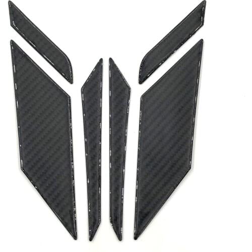 Motorcycle 3D Headstock Faceplate Carbon Fibre Stickers For Yamaha TRACER900 Tracer 900GT 2018 2019 3M Decal