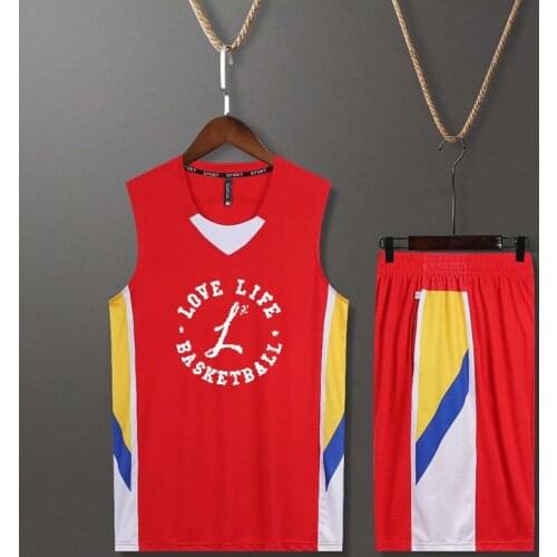 Men Basketball Jerseys And Shorts Quick Dry Custom DIY Basketball Kits Kobe James Irving Sports Uniform Outfit Customization